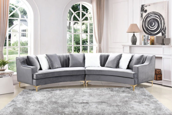 GUCCI SECTIONAL SOFA SET IN GREY – VIVI Furniture