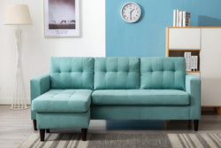 KINGDOM TEAL  REVERSIBLE SECTIONAL SOFA SET